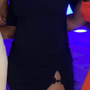 Asian Inspired Black Little Dress